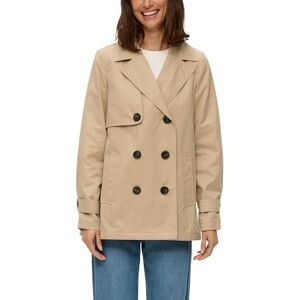 s.Oliver Trenchcoat, kort, långärmad, knappstängning, normal passform, beige 8238, 46 s.Oliver Trenchcoat, kort, långärmad, knappstängning, normal passform, beige 8238, 46