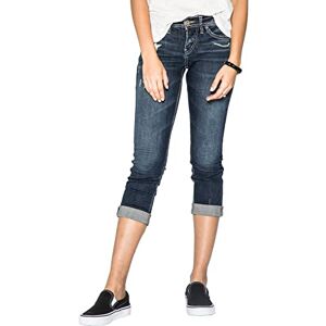 Silver Jeans Co. Silver jeans kvinnor suki kurviga passform mitt stigande caprijeans Silver Jeans Co. Silver jeans kvinnor suki kurviga passform mitt stigande caprijeans