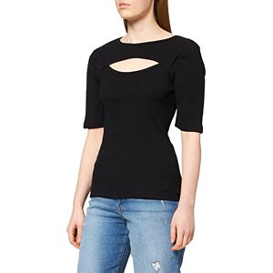 DESIRES Damer, Dareen Organic Cut te, ekologisk t-shirt avskuren, 9 000 svart, XS DESIRES Damer, Dareen Organic Cut te, ekologisk t-shirt avskuren, 9 000 svart, XS