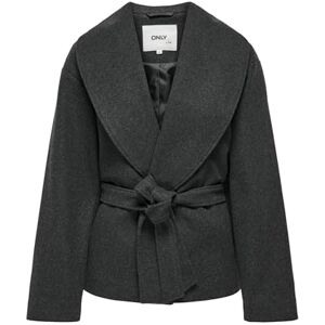 ONLY Onlaugusta Life Short Coat OTW Nc kappa, Mörkgrå melange, XL ONLY Onlaugusta Life Short Coat OTW Nc kappa, Mörkgrå melange, XL