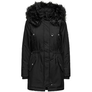 ONLY dam Parkas Onliris päls vinter parkas Cc Otw , Svart/detalj: svart päls , L ONLY dam Parkas Onliris päls vinter parkas Cc Otw , Svart/detalj: svart päls , L