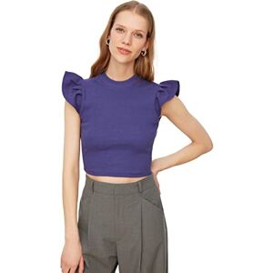 Trendyol Kvinnors lila skördeblus blus, lila, medium Trendyol Kvinnors lila skördeblus blus, lila, medium