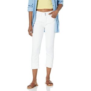 WallFlower womens Juniors Instastretch Mid-rise Curvy Skinny Stretch Denim Crop (Standard and Plus) Jeans, White, 17 US WallFlower womens Juniors Instastretch Mid-rise Curvy Skinny Stretch Denim Crop (Standard and Plus) Jeans, White, 17 US