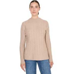 Cecil tröja med flätmönster sandelträ beige melange M Cecil tröja med flätmönster sandelträ beige melange M