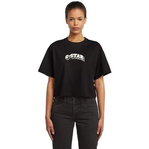 G-STAR 8719965012981 Felt Logo Boxy r t wmn, Svart (Dk Black D26921-c336-6484), XXL G-STAR 8719965012981 Felt Logo Boxy r t wmn, Svart (Dk Black D26921-c336-6484), XXL
