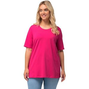 Ulla Popken Dam, A-linje, rund hals, halvärm t-shirt, Fuchsiapink, 46-48 Ulla Popken Dam, A-linje, rund hals, halvärm t-shirt, Fuchsiapink, 46-48