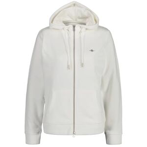 GANT Rel Shield huvtröja för kvinnor, Äggskal, 3XL GANT Rel Shield huvtröja för kvinnor, Äggskal, 3XL