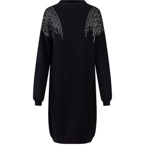 APART Fashion APART Oversized stickad klänning stickad i halvpatent, gjord av en mjuk viskosblandning med kashmir, Midnattblå, 36/38 SE APART Fashion APART Oversized stickad klänning stickad i halvpatent, gjord av en mjuk viskosblandning med kashmir, Midnattblå, 36/38 SE