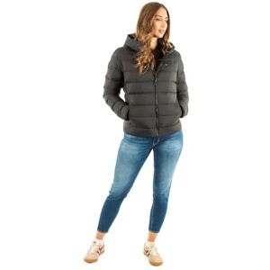 Tommy Jeans Dam TJW SLIM HOOD PRNT DOWN JCKT EXT DW0DW21617, svart, XL, svart (svart), XL Tommy Jeans Dam TJW SLIM HOOD PRNT DOWN JCKT EXT DW0DW21617, svart, XL, svart (svart), XL