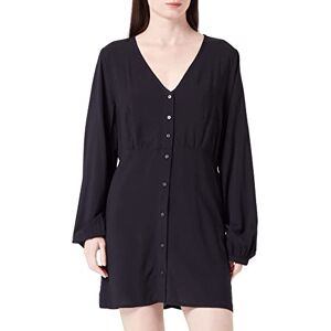 ONLY Kvinnors onlnova Life L/S TEA Button Dress Solid klänning, svart, S, svart, S ONLY Kvinnors onlnova Life L/S TEA Button Dress Solid klänning, svart, S, svart, S