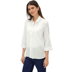 Cecil skjortblus med struktur, Vanilj vit, L Cecil skjortblus med struktur, Vanilj vit, L