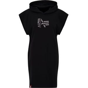 Alpha Industries Hoody Klänning Glitter Klänning för damer Black Alpha Industries Hoody Klänning Glitter Klänning för damer Black