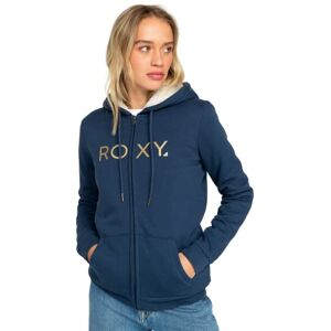 Roxy Sherpa Foder Hoodie med dragkedja för kvinnor, Indigo mode, XXL Roxy Sherpa Foder Hoodie med dragkedja för kvinnor, Indigo mode, XXL