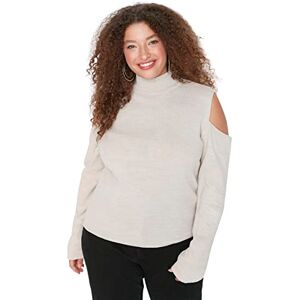 Trendyol Dam TBBAW23AN00010/Taş sweatshirt, sten, XXL, STEN, XXL Trendyol Dam TBBAW23AN00010/Taş sweatshirt, sten, XXL, STEN, XXL