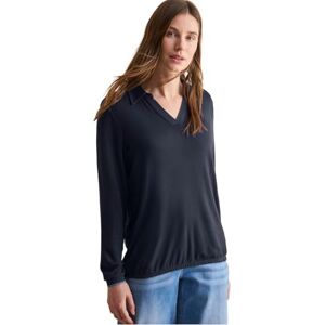 Cecil Damskjorta med skjortkrage, Universal blå, XL Cecil Damskjorta med skjortkrage, Universal blå, XL