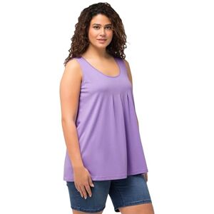 Ulla Popken Grundläggande topp, veck och linje A T-shirt dam, Lila blå, 62/64 Ulla Popken Grundläggande topp, veck och linje A T-shirt dam, Lila blå, 62/64