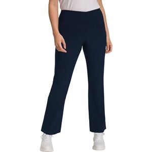 Ulla Popken Dam termobengalinbyxor, smal passform, varma, elastisk linning slip-byxor, marinblå, 33W / 32L Ulla Popken Dam termobengalinbyxor, smal passform, varma, elastisk linning slip-byxor, marinblå, 33W / 32L