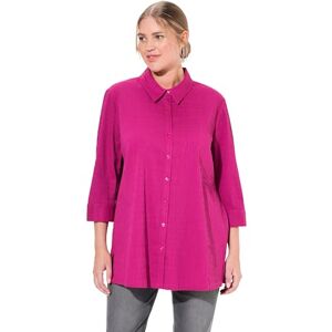 Ulla Popken dam stora storlekar överdimensionerade plus size blus, bubbelkvalitet, skjortkrage, 3/4-ärm 797446, Magnolia röd, 54 Ulla Popken dam stora storlekar överdimensionerade plus size blus, bubbelkvalitet, skjortkrage, 3/4-ärm 797446, Magnolia röd, 54
