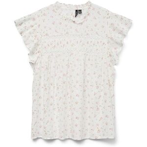 VERO MODA Vmtrine Sl Lace Top WVN Ga Noos, Snövit, L VERO MODA Vmtrine Sl Lace Top WVN Ga Noos, Snövit, L