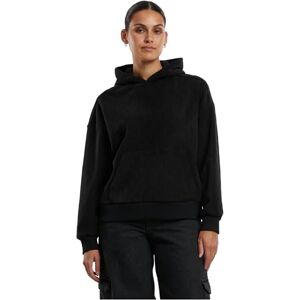 Urban Classics Damtröja med luva Ladies Jacquard Velvet överdimensionerad huvtröja, avslappnad damhuvtröja av jacquardsammet, oversize passform, svart, M Urban Classics Damtröja med luva Ladies Jacquard Velvet överdimensionerad huvtröja, avslappnad damhuvtröja av jacquardsammet, oversize passform, svart, M