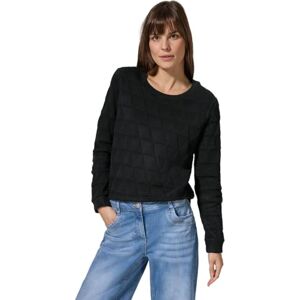 Cecil Vadderad triangel T-shirt, svart, XXL Cecil Vadderad triangel T-shirt, svart, XXL