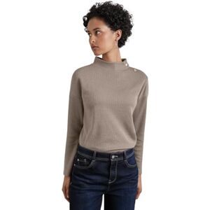Street One strukturskjorta med knappar, Ljus mocha beige, 36 Street One strukturskjorta med knappar, Ljus mocha beige, 36