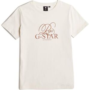 G-STAR RAW SS T-shirt vanlig T-shirt för kvinnor, Beige (Eggnog D25556-01-g076), 10 años G-STAR RAW SS T-shirt vanlig T-shirt för kvinnor, Beige (Eggnog D25556-01-g076), 10 años