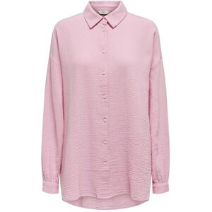 ONLY Onlthyra Noos WVN överdimensionerad T-shirt långärmad blus, begonia rosa, XL dam, Begonia Ros., XL ONLY Onlthyra Noos WVN överdimensionerad T-shirt långärmad blus, begonia rosa, XL dam, Begonia Ros., XL
