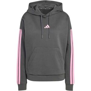 adidas Kobiety ESSENTIALS 3-STRIPES FLEECE HOODIE, grey six/st tropic bloom, S adidas Kobiety ESSENTIALS 3-STRIPES FLEECE HOODIE, grey six/st tropic bloom, S