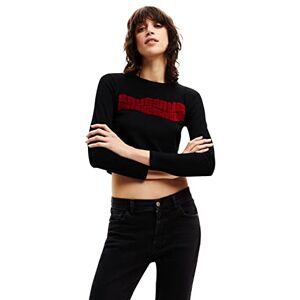 Desigual Kvinnors TS_SANDRINI 2000 svart t-shirt, XL Desigual Kvinnors TS_SANDRINI 2000 svart t-shirt, XL