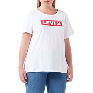 Levi's Plus Size Damer Pl Perfect T-shirt, Vit (Pl Box Tab White+ 0094), 1X Levi's Plus Size Damer Pl Perfect T-shirt, Vit (Pl Box Tab White+ 0094), 1X