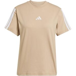 adidas Kvinnor ESSENTIALS 3-STRIPES SLEEVE COTTON T-SHIRT, warm sandstone/white, XS adidas Kvinnor ESSENTIALS 3-STRIPES SLEEVE COTTON T-SHIRT, warm sandstone/white, XS