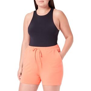 KAFFE Kvinnors shorts High-waisted elastisk dragsko midja vanlig passform jersey, Living Coral, XL KAFFE Kvinnors shorts High-waisted elastisk dragsko midja vanlig passform jersey, Living Coral, XL