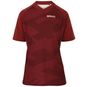Briko Adventure Camo Lady Jersey T-shirt för damer, Red Dk Dahlia, XL Briko Adventure Camo Lady Jersey T-shirt för damer, Red Dk Dahlia, XL