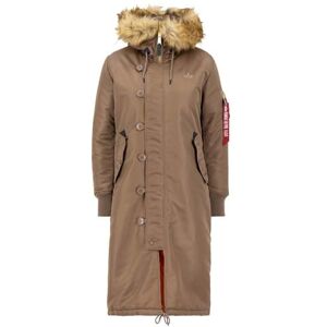 Alpha Industries Long Fishtail Wmn Vinterjacka för damer Taupe Alpha Industries Long Fishtail Wmn Vinterjacka för damer Taupe