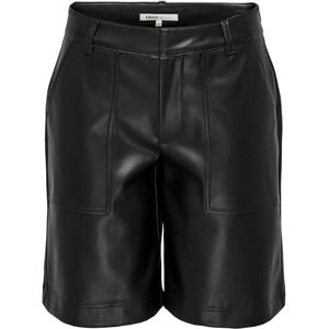 ONLY Onlmiri Life Faux Le Bermudas Shorts Pnt, Svart, M, svart, M ONLY Onlmiri Life Faux Le Bermudas Shorts Pnt, Svart, M, svart, M