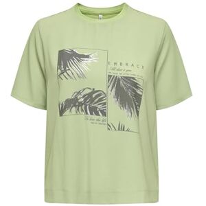 ONLY Onlnewflora S/S konst O-hals topp box JRS, Vinterpärla, XS ONLY Onlnewflora S/S konst O-hals topp box JRS, Vinterpärla, XS