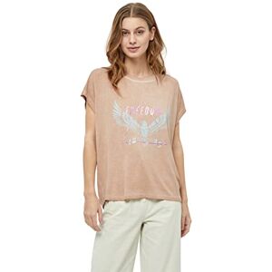 DESIRES dam Kortärmad T-shirt Syntet, Amber Brun, S DESIRES dam Kortärmad T-shirt Syntet, Amber Brun, S