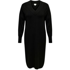 ONLY Carnew Tessa L/S Midi V klänning Noos KNT stickad klänning, svart, L ONLY Carnew Tessa L/S Midi V klänning Noos KNT stickad klänning, svart, L