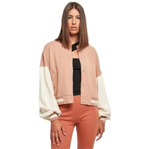 Urban Classics kvinnors damer överdimensionerad 2 ton college frottéjacka jacka, bärnsten/vit, Bärnsten/vit och, 5XL Urban Classics kvinnors damer överdimensionerad 2 ton college frottéjacka jacka, bärnsten/vit, Bärnsten/vit och, 5XL