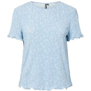 PIECES Pcflora Ss O-Neck Top Bc, Kashmirblå, M PIECES Pcflora Ss O-Neck Top Bc, Kashmirblå, M