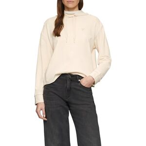 s.Oliver Cropped Hoodie med hjärtbroderi – mjuk och avslappnad, Beige, 34 s.Oliver Cropped Hoodie med hjärtbroderi – mjuk och avslappnad, Beige, 34