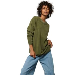 KAPORAL , Damtröja, normal passform, långärmad, rund hals, Markamodell, khaki, storlek S, kaki, S KAPORAL , Damtröja, normal passform, långärmad, rund hals, Markamodell, khaki, storlek S, kaki, S