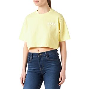JJXX JACK&JONES JXBECKY SS Relaxed Vintage Tee SN T-shirt, Elfin gul/detalj: ljust vitt tryck CALI 1, S JJXX JACK&JONES JXBECKY SS Relaxed Vintage Tee SN T-shirt, Elfin gul/detalj: ljust vitt tryck CALI 1, S