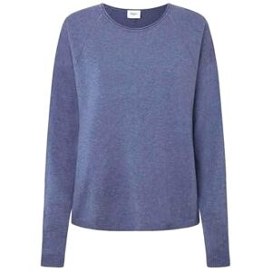 Pepe Jeans dam Isela rund hals, stickade kläder, blå, XS, Blå (varselblå), XS Pepe Jeans dam Isela rund hals, stickade kläder, blå, XS, Blå (varselblå), XS