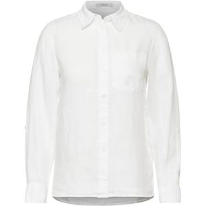 Cecil dam linne_solid skjorta blus, Vit, XXL Cecil dam linne_solid skjorta blus, Vit, XXL