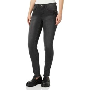 Cream Kvinnors jeans Skinny Shape Fit full längd Midrise Waist Regular Waistband dam, Svart tvätt, 26W Cream Kvinnors jeans Skinny Shape Fit full längd Midrise Waist Regular Waistband dam, Svart tvätt, 26W