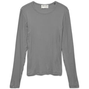 VERO MODA Awirwina Ls O-Neck Top Noos, Medium grå melerad, M VERO MODA Awirwina Ls O-Neck Top Noos, Medium grå melerad, M