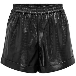 ONLY Bestseller A/S ONLDITTE Croco Faux Leathe CC OTW shorts, svart, M, Schwarz, M ONLY Bestseller A/S ONLDITTE Croco Faux Leathe CC OTW shorts, svart, M, Schwarz, M