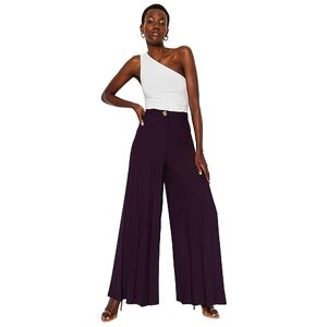 Trendyol dam TWOSS23PL00352 byxor, plommon, 42, Plommon, 68 Trendyol dam TWOSS23PL00352 byxor, plommon, 42, Plommon, 68